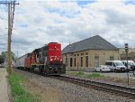 CN 9515 and WC 15 Caboose at C&NW Oshkosh Depot